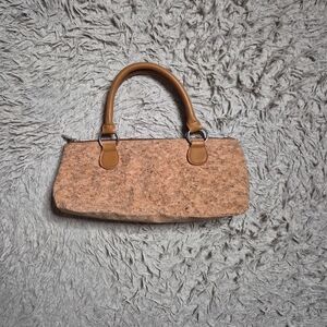 Primeware Insulated Wine Bag Purse Shoulder Bag Cork Tan Brown Picnic Spring Sum